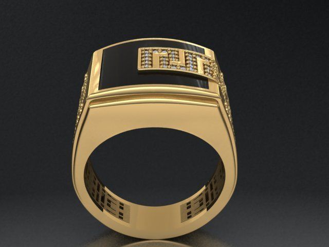 men ring 3D print model_20