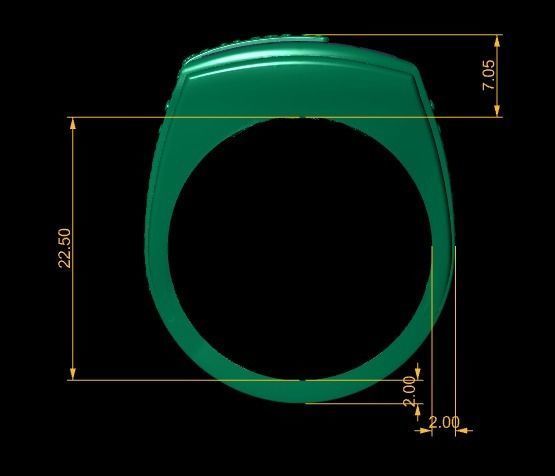 men ring 3D print model_13