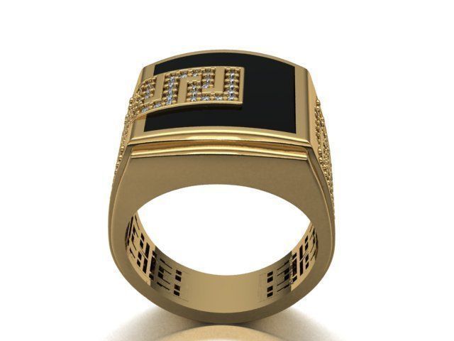 men ring 3D print model_12