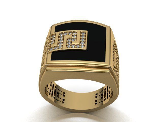 men ring 3D print model_10