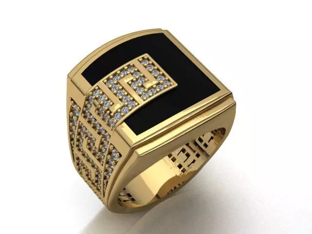 men ring 3D print model_0