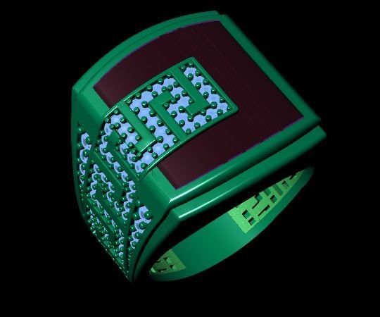 men ring 3D print model_11