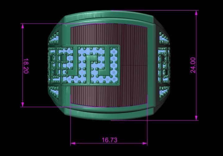 men ring 3D print model_1