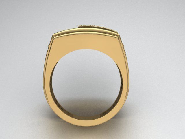 men ring 3D print model_7