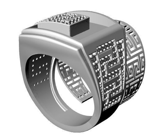 men ring 3D print model_21