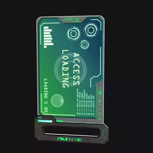Sci-Fi Tablet 2  Low-poly 3D model