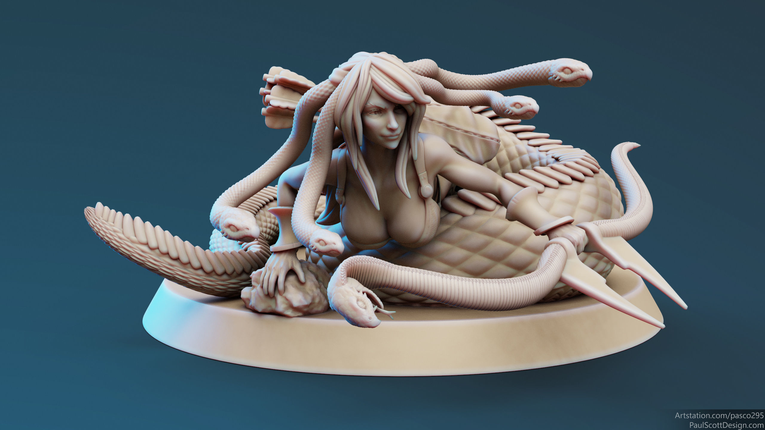 3D Printable Medusa Elite Longbow Pose 3 3D print model_5