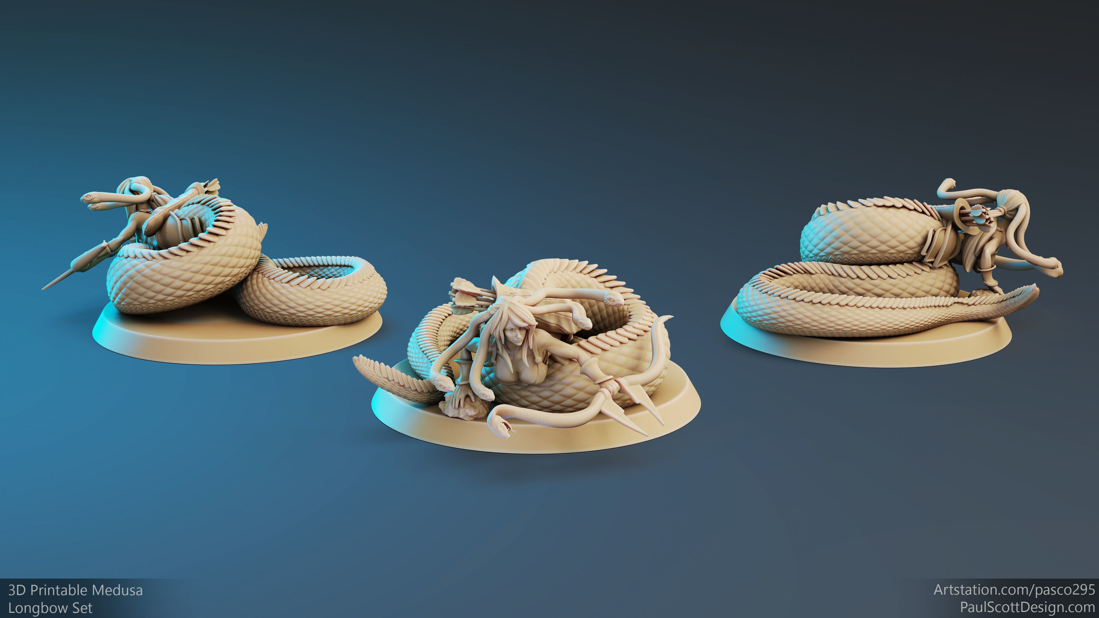 3D Printable Medusa Elite Longbow Pose 3 3D print model_2