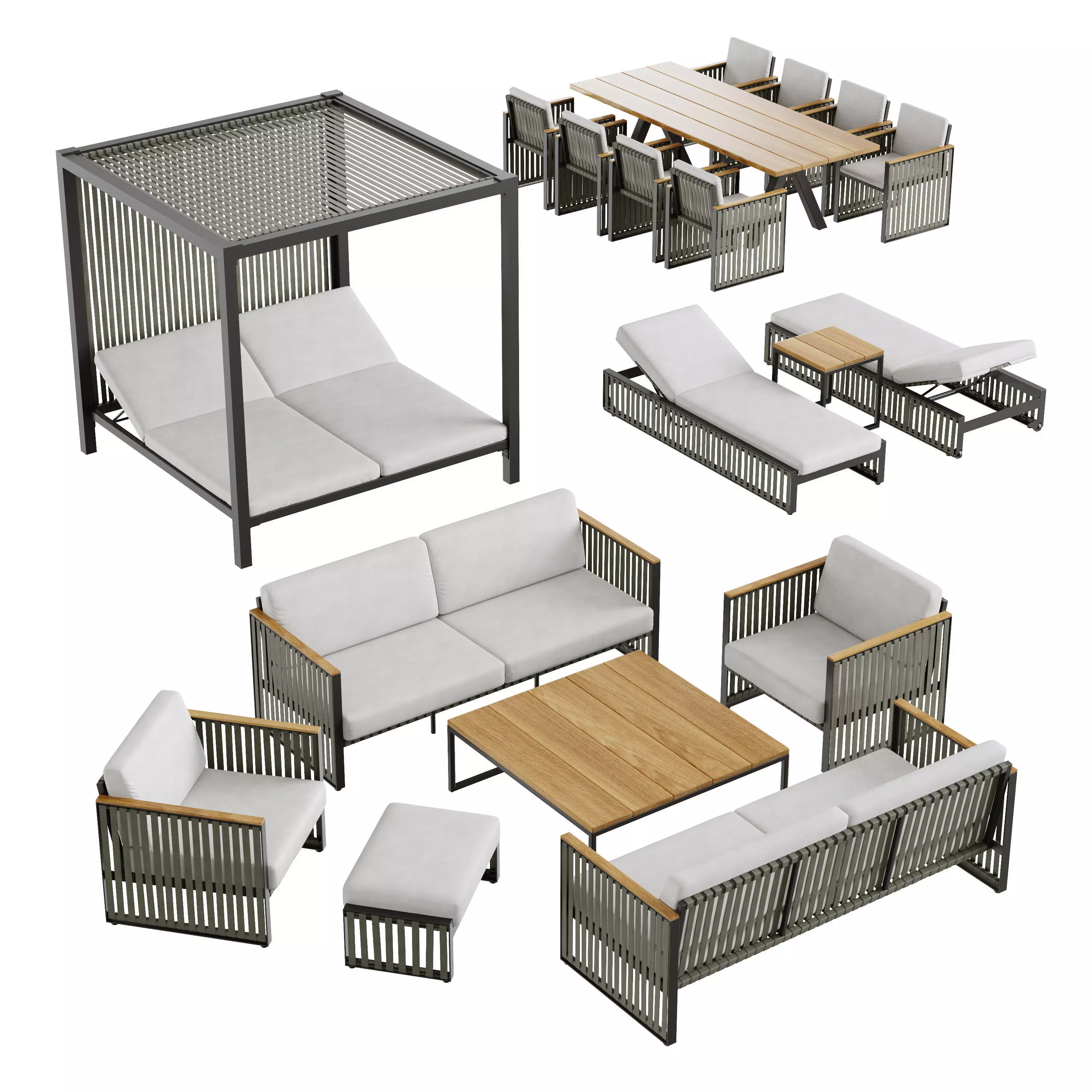 skyline design horizon full set 3D model_0