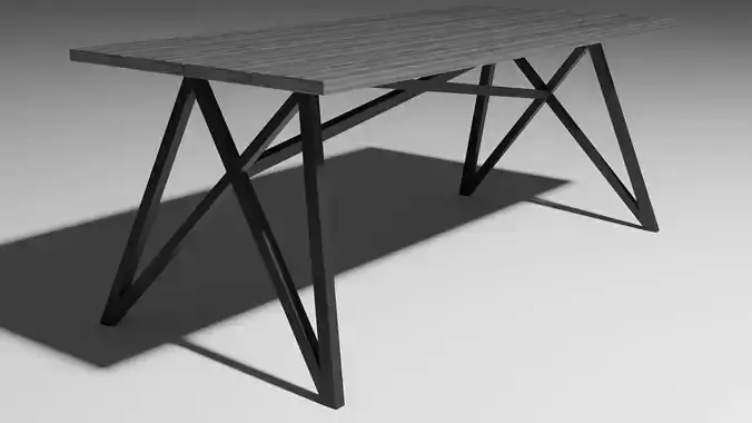 Modern working wooden table -4 colors-