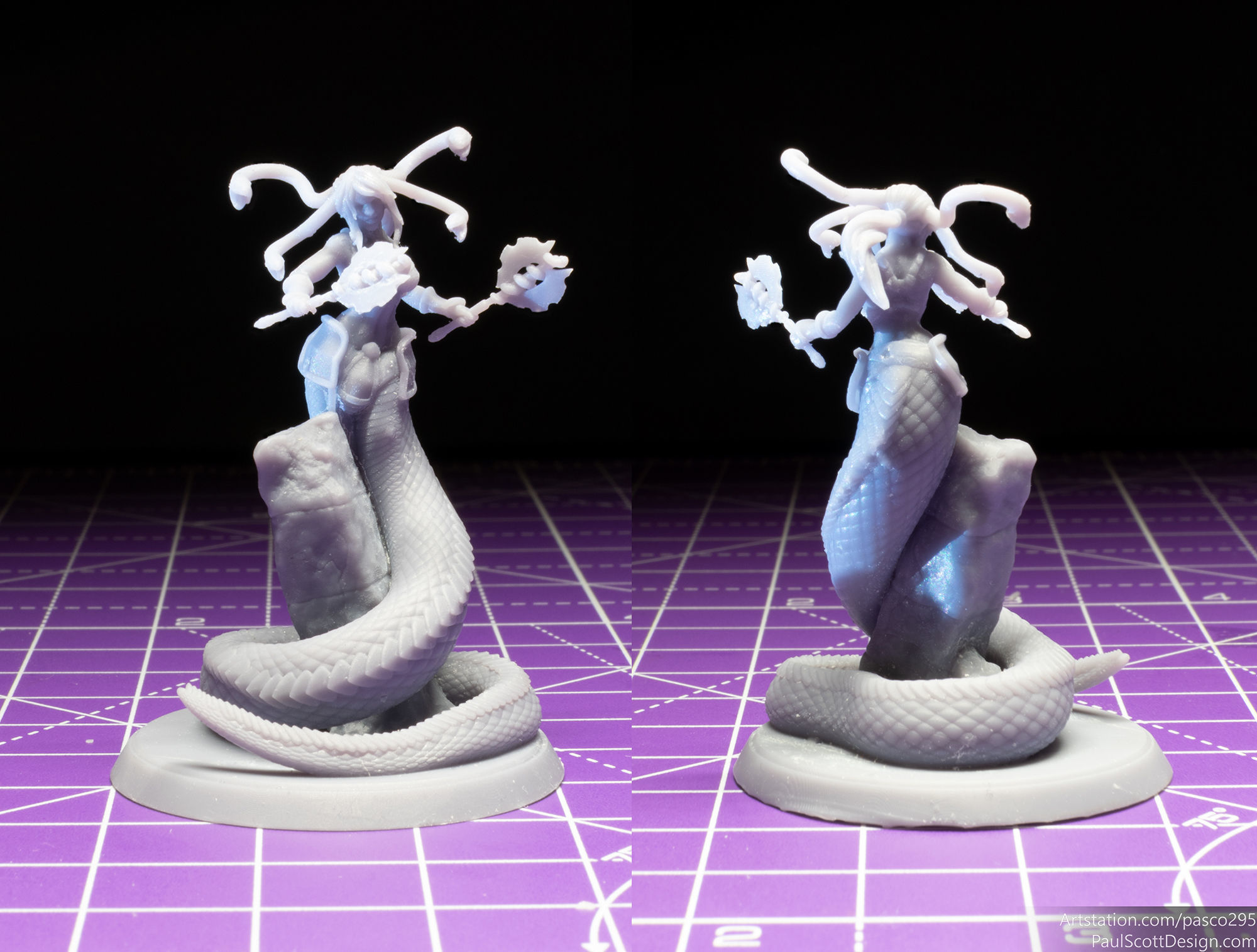 3D Printable Medusa Elite Battle Axe Pose 2 3D print model_6