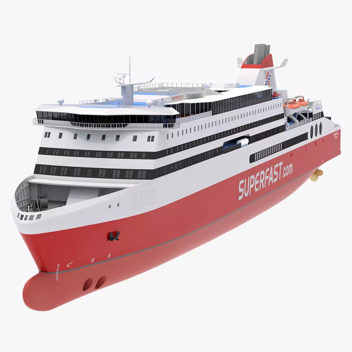 Ship Superfast XII - Superfast Ferries 3D model_0