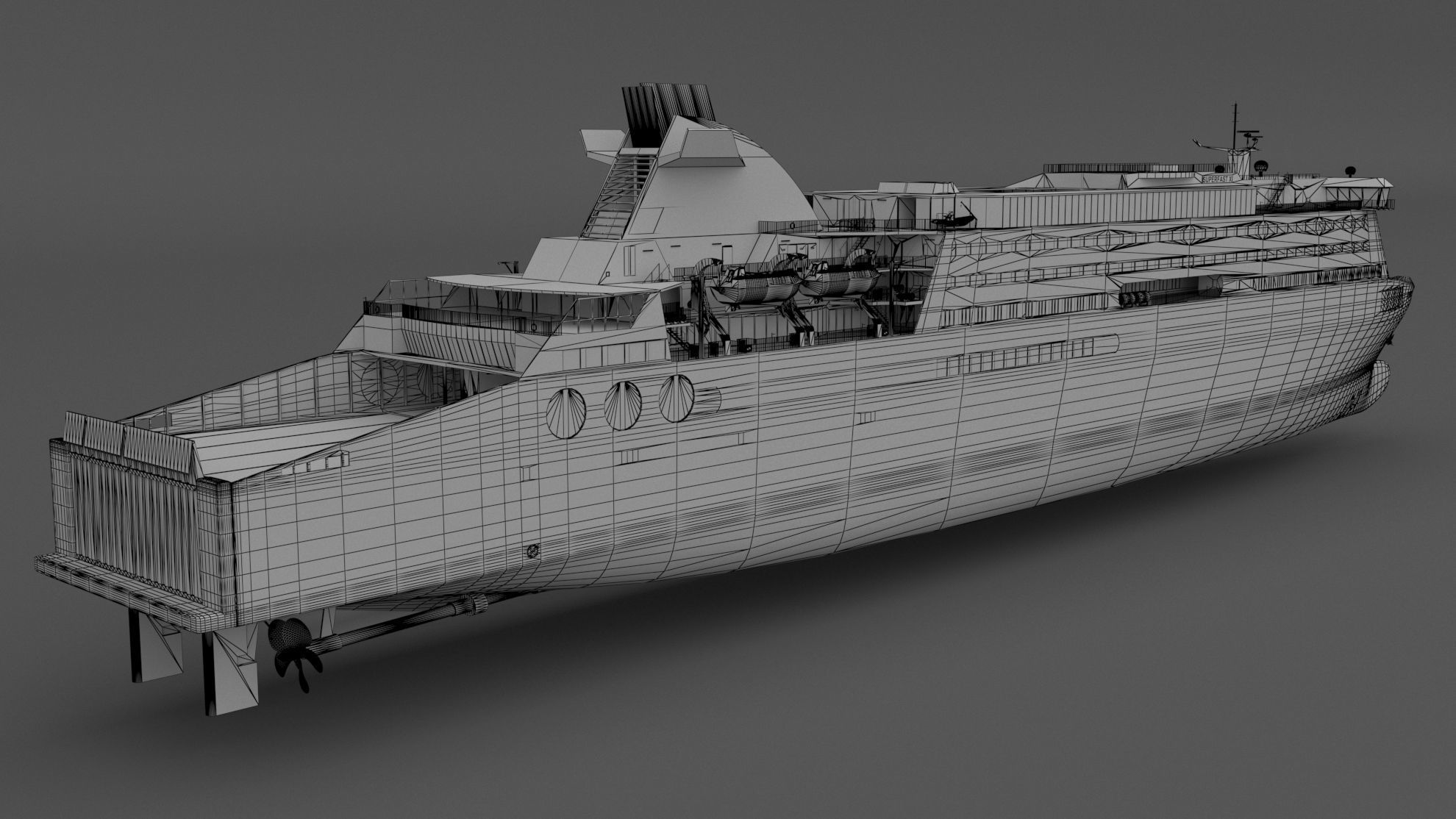 Ship Superfast XII - Superfast Ferries 3D model_6