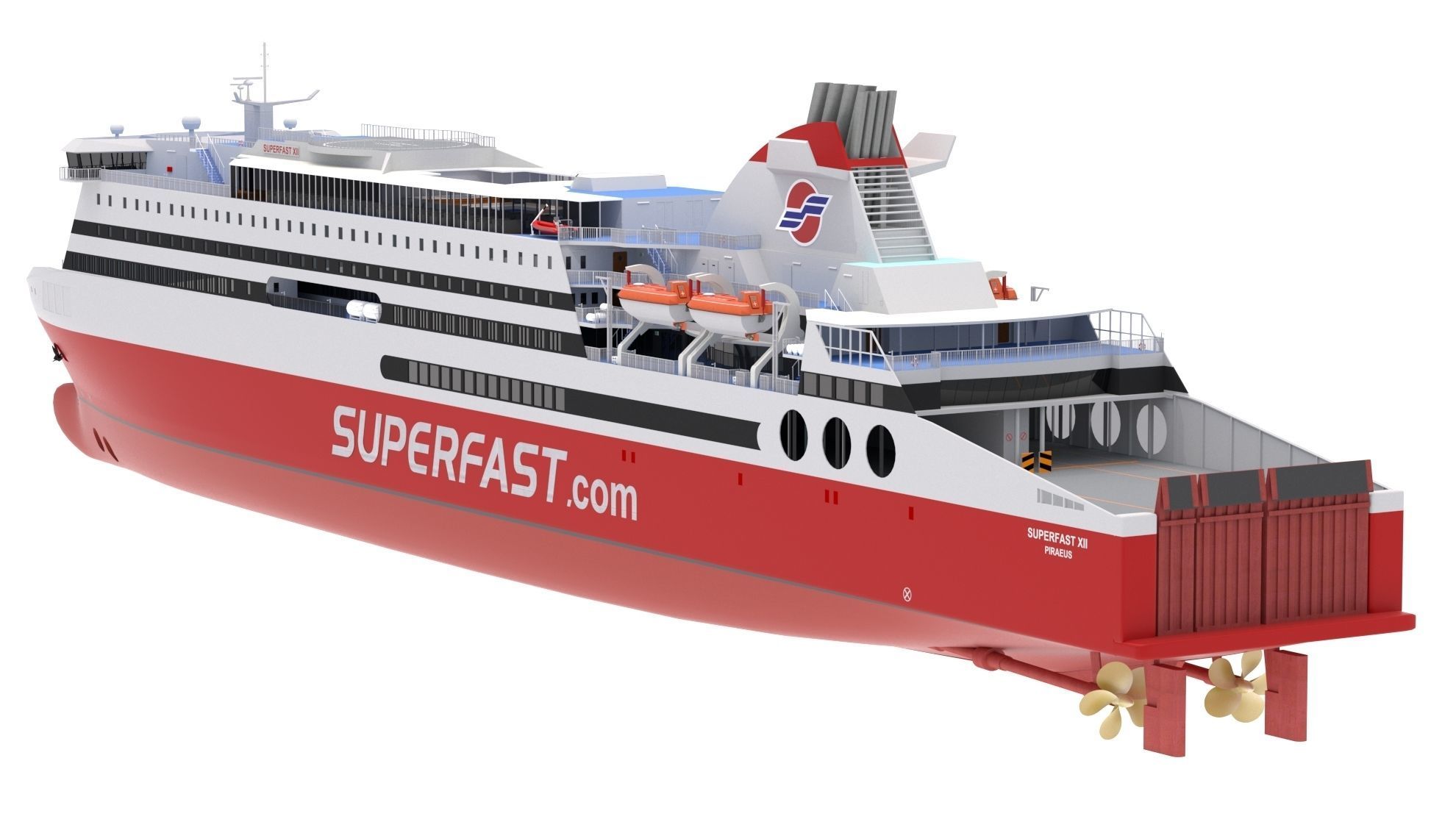 Ship Superfast XII - Superfast Ferries 3D model_3