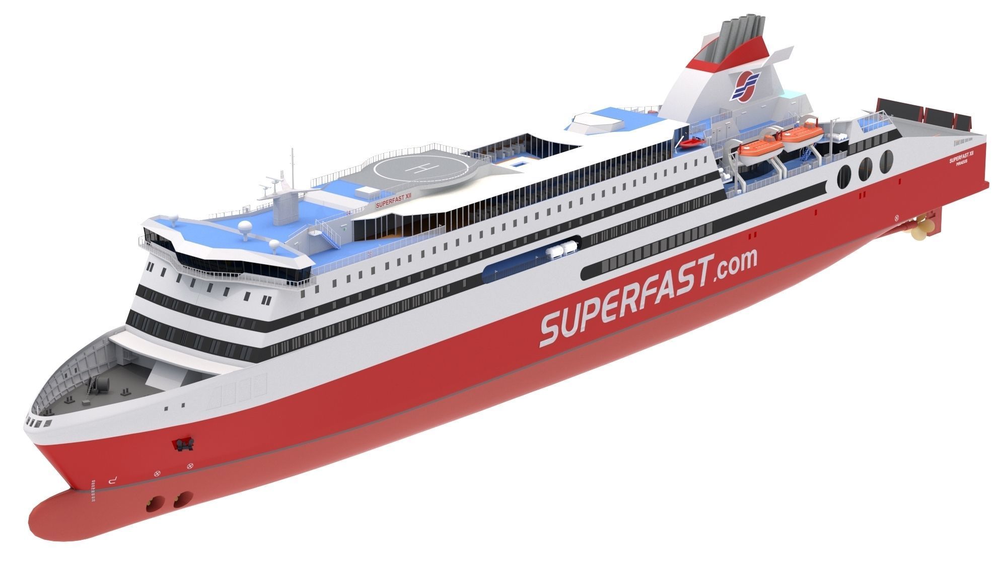 Ship Superfast XII - Superfast Ferries 3D model_2