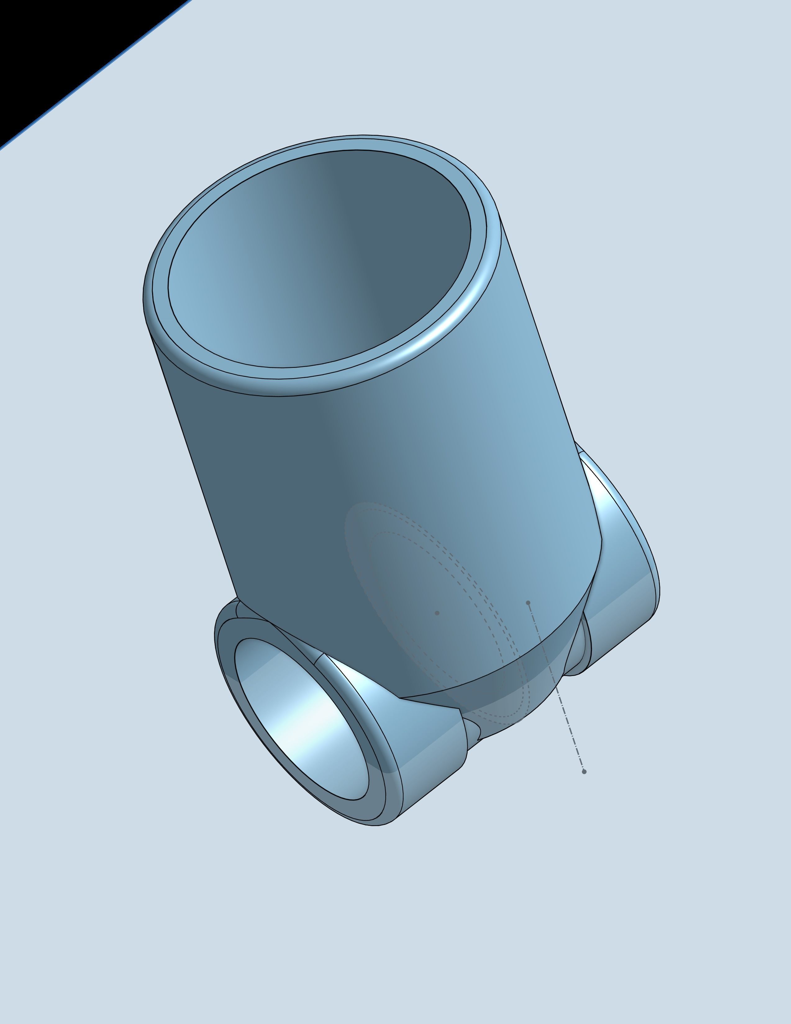 Connector pipes for Tarot Landing Gear 3D print model_2