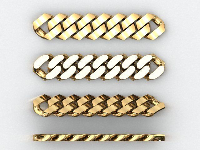 21 MM CUBAN SQUARE LINK CHAIN FOR NECKLACE 3D print model_5