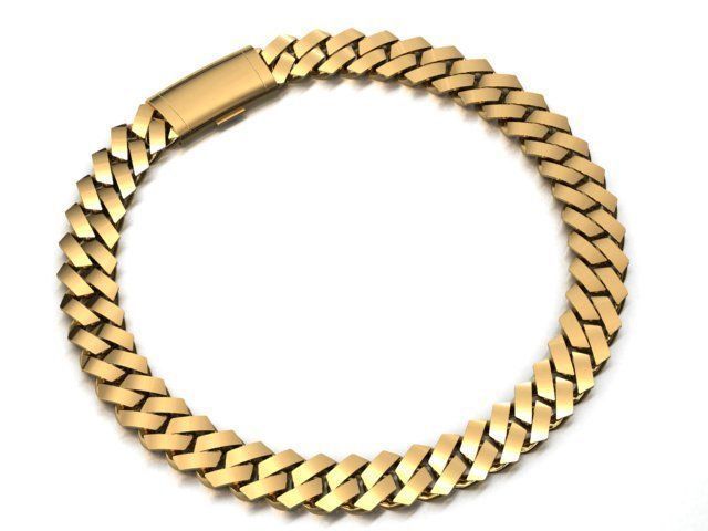 21 MM CUBAN SQUARE LINK CHAIN FOR NECKLACE 3D print model_4