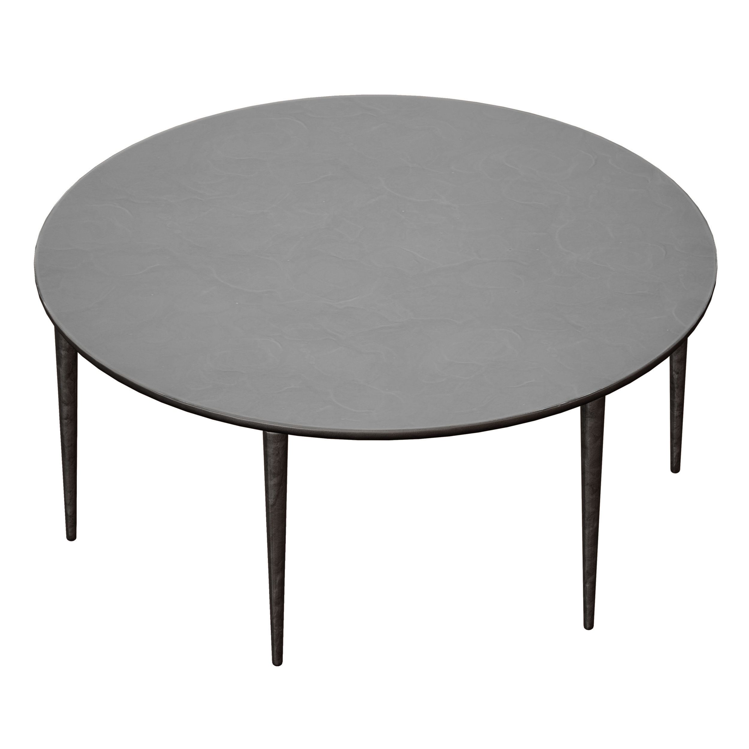 Staal Cast Aluminum Coffee Table Crate and Barrel 3D model_3