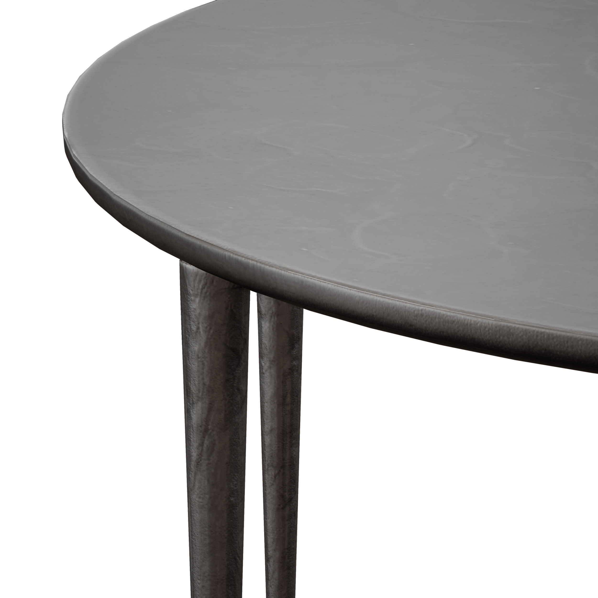 Staal Cast Aluminum Coffee Table Crate and Barrel 3D model_8