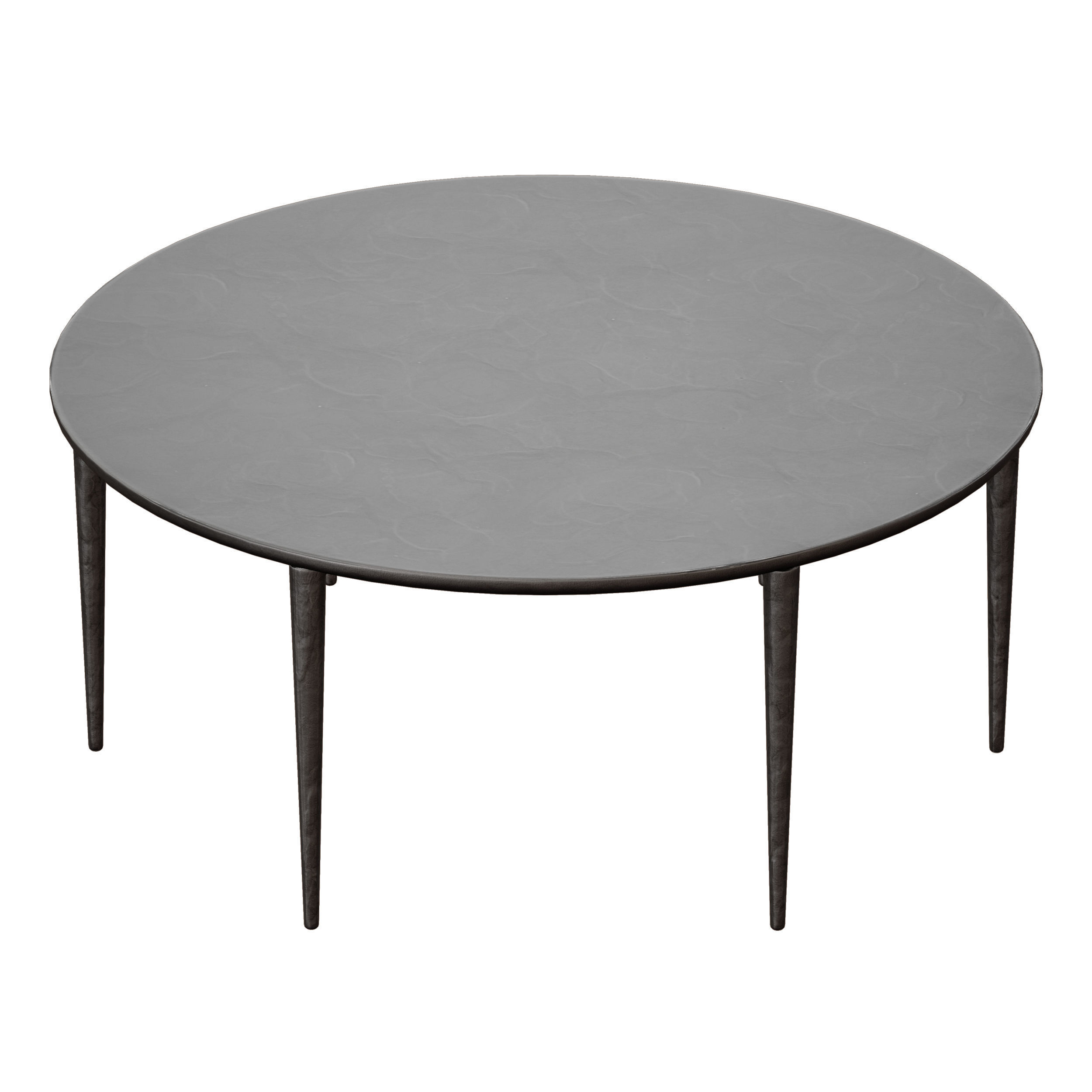 Staal Cast Aluminum Coffee Table Crate and Barrel 3D model_5