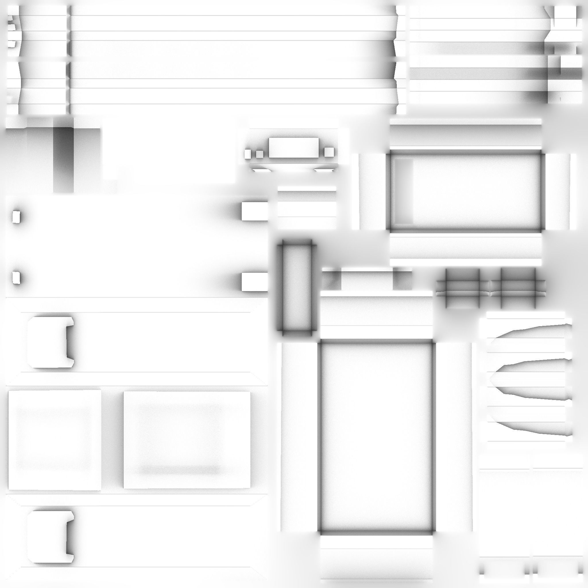 Sci-Fi Backpack - Character Design Fiction Low-poly 3D model_20