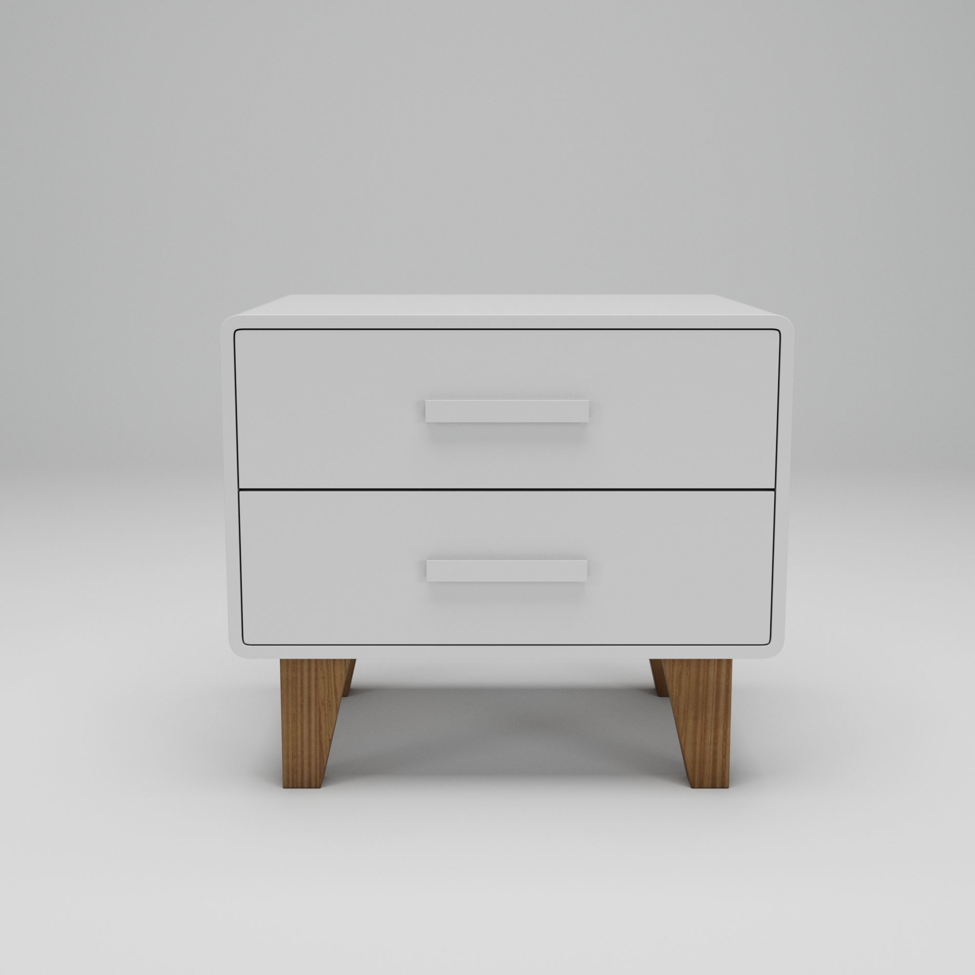 Juniper Two Drawer Nightstand 3D model_2