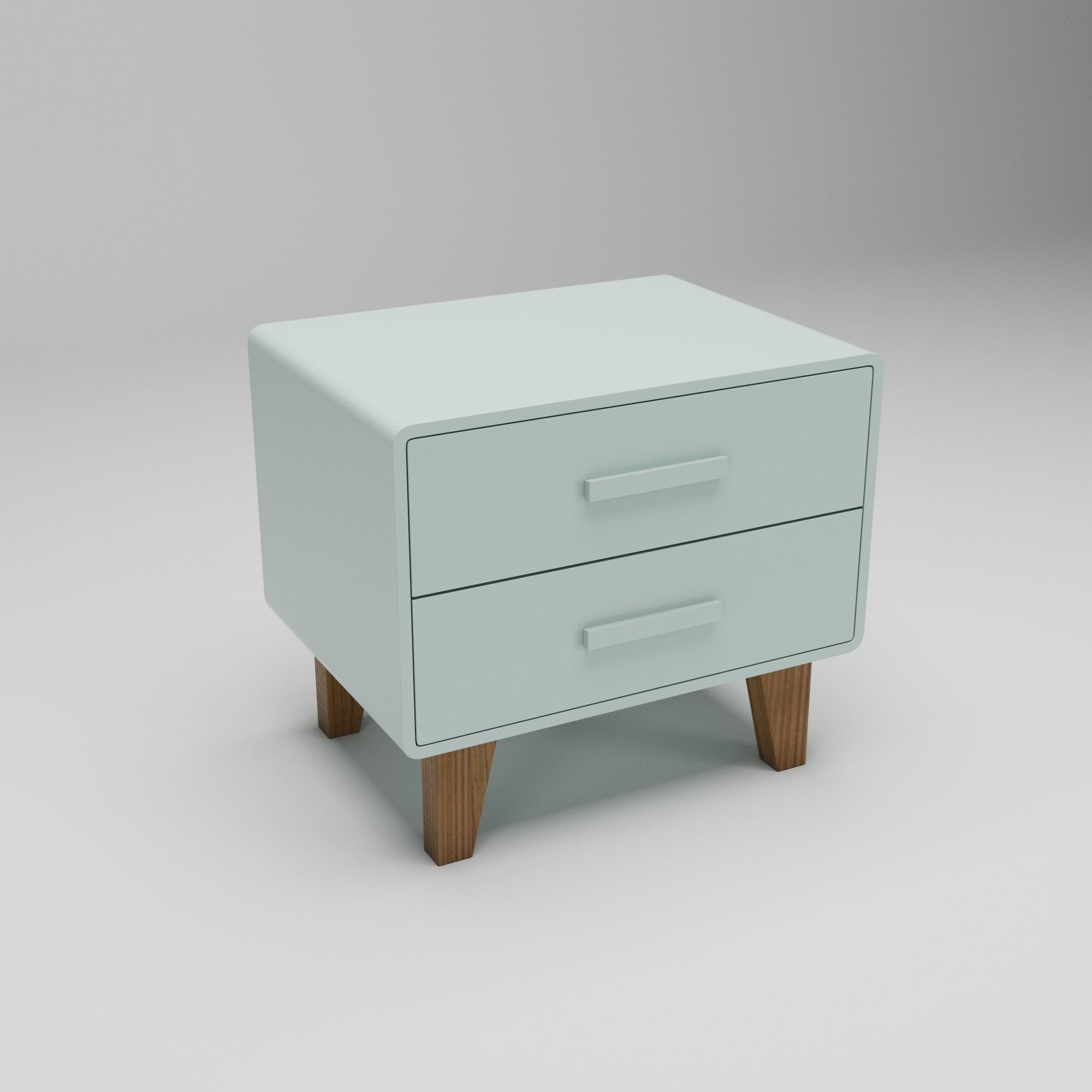 Juniper Two Drawer Nightstand 3D model_6
