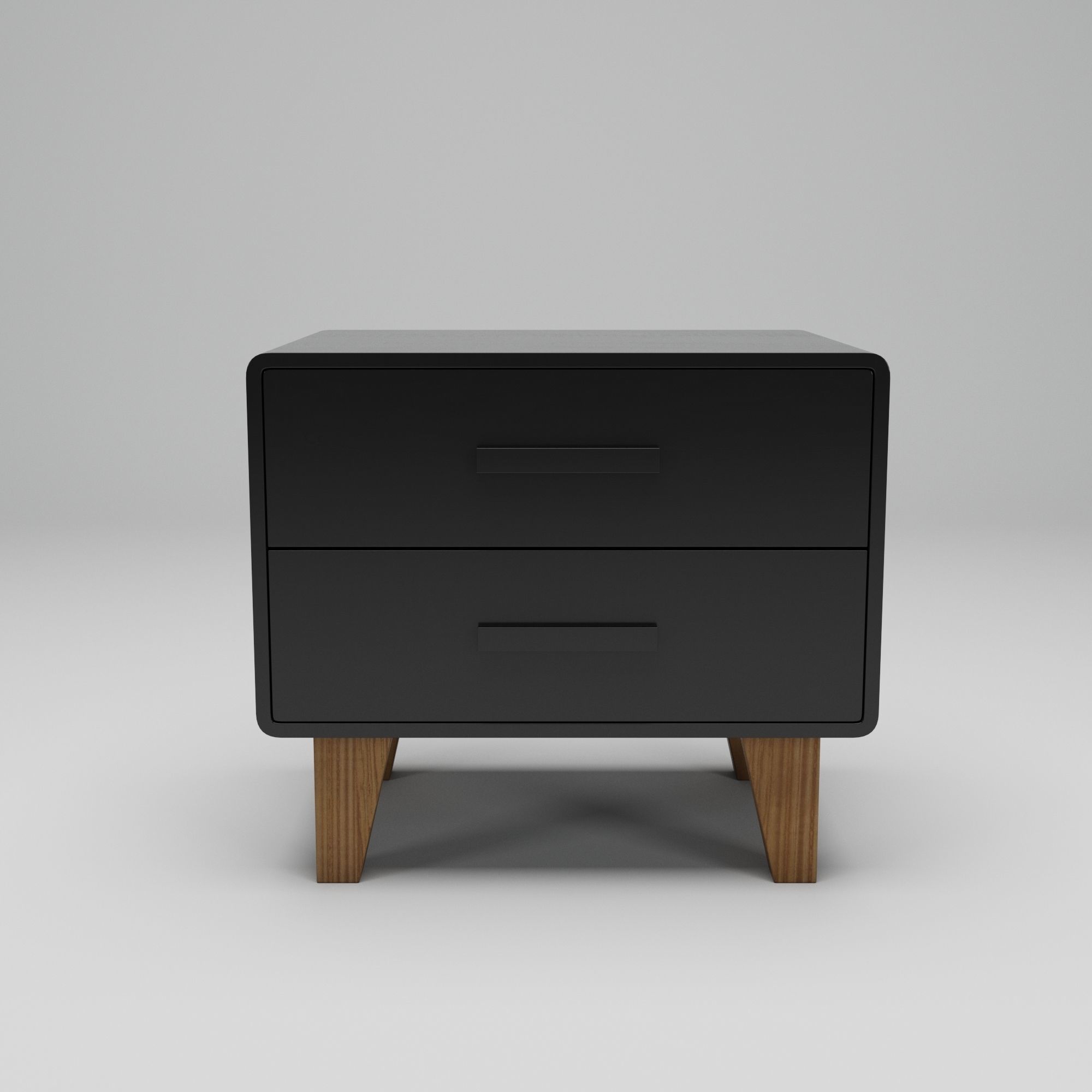 Juniper Two Drawer Nightstand 3D model_4