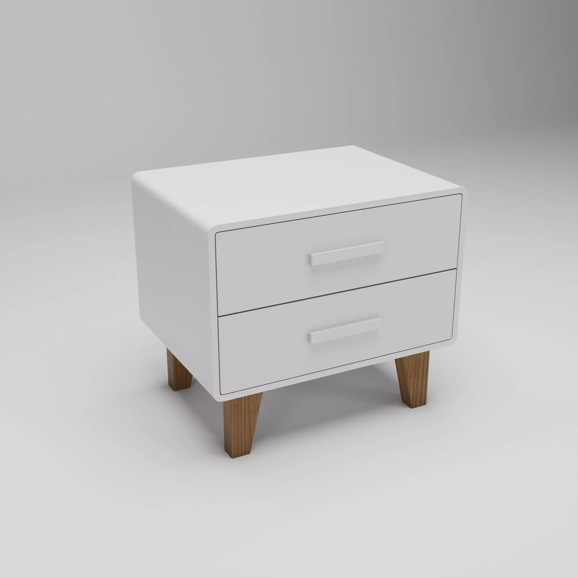Juniper Two Drawer Nightstand 3D model_0