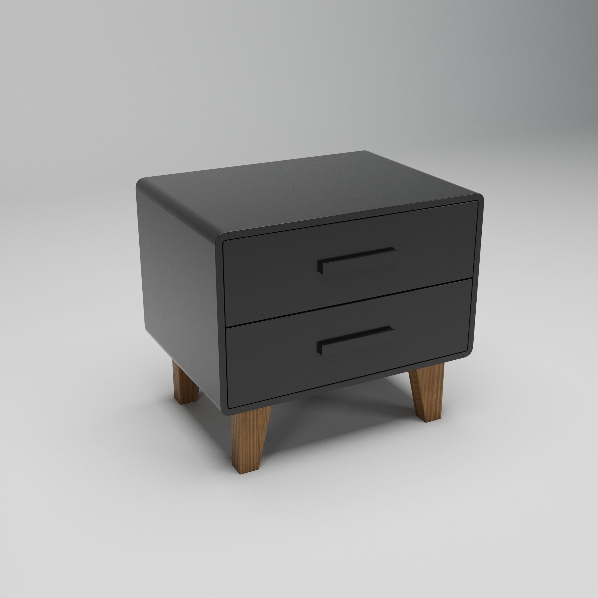 Juniper Two Drawer Nightstand 3D model_3