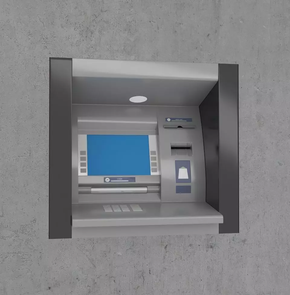 ATM Money Machine 3D model_0