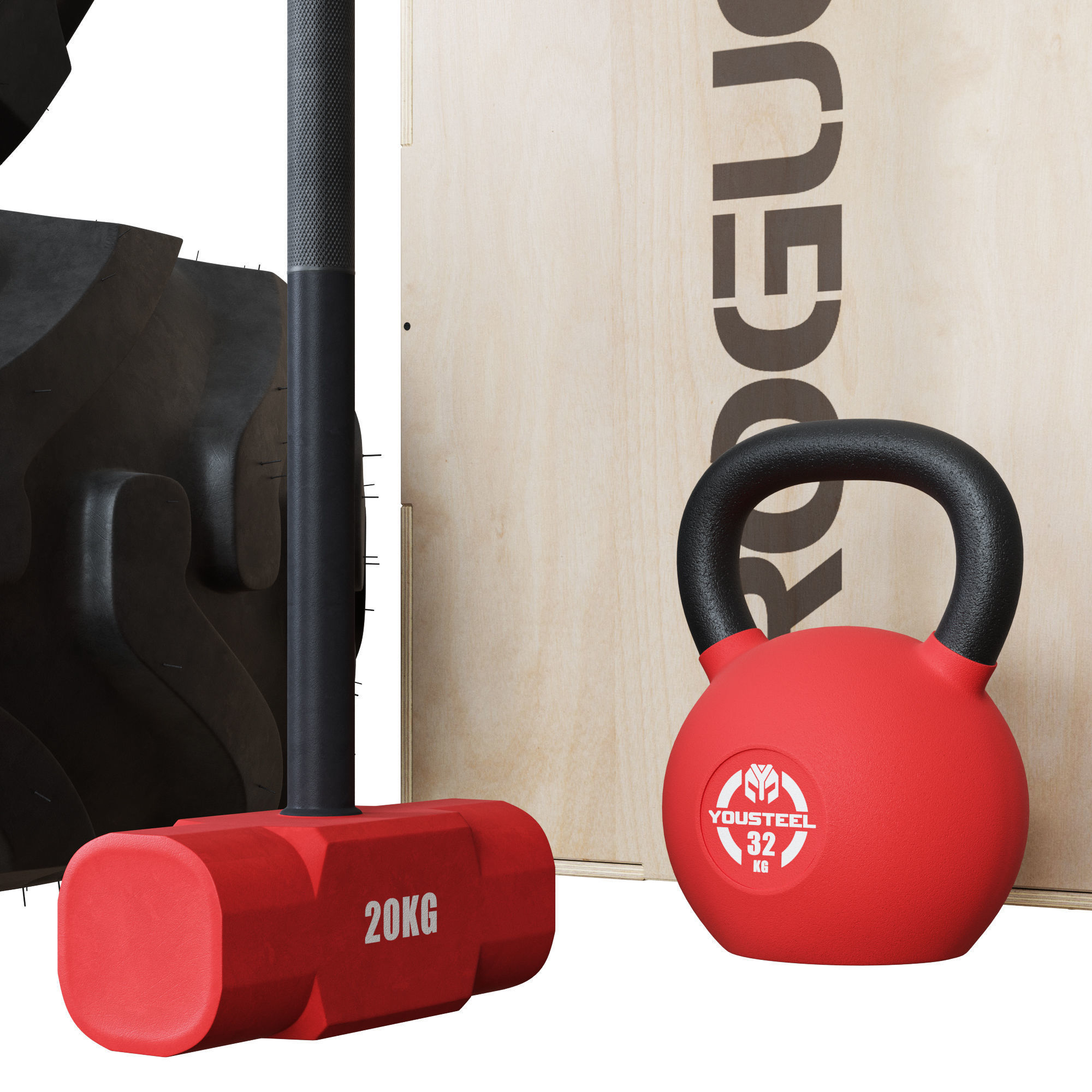 Explosive Training Set for Fighters 3D model_2