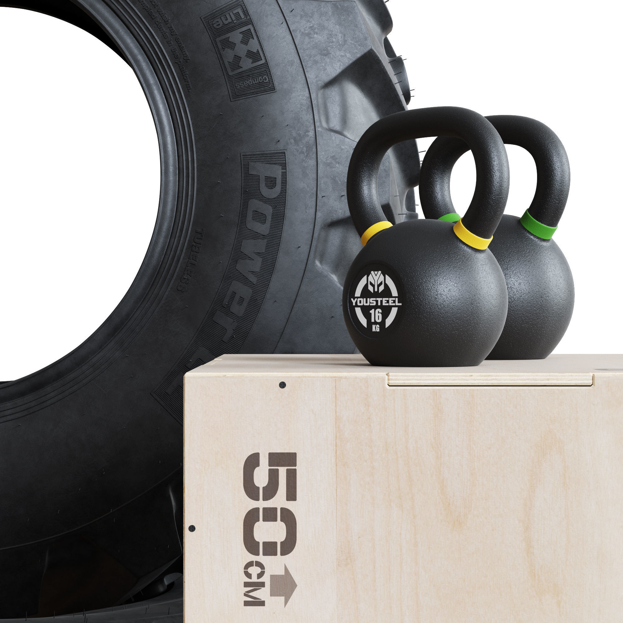 Explosive Training Set for Fighters 3D model_3