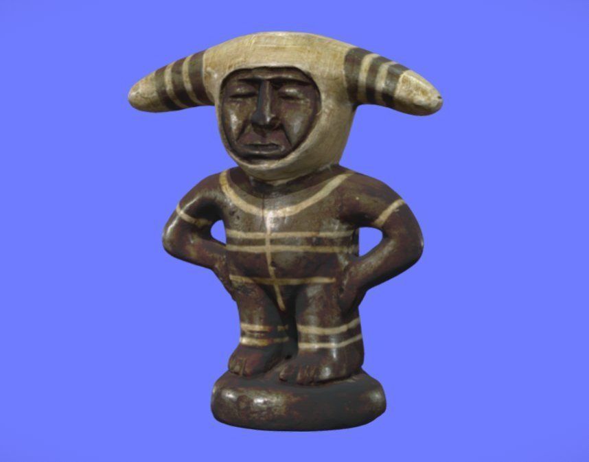 Small Chilene Statue - 3D SCAN 3D print model_1