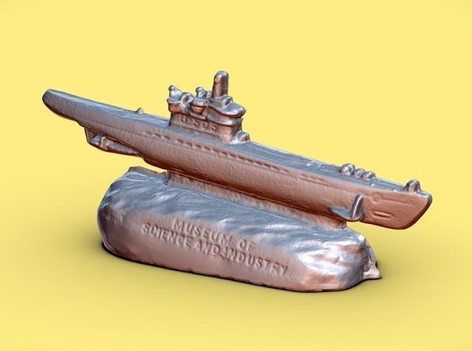 PLASTIC SUBMARINE SOUVENIR - 3D SCAN Free 3D print model