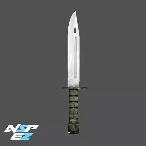 Bayonet CS GO Knife Low-poly 3D model