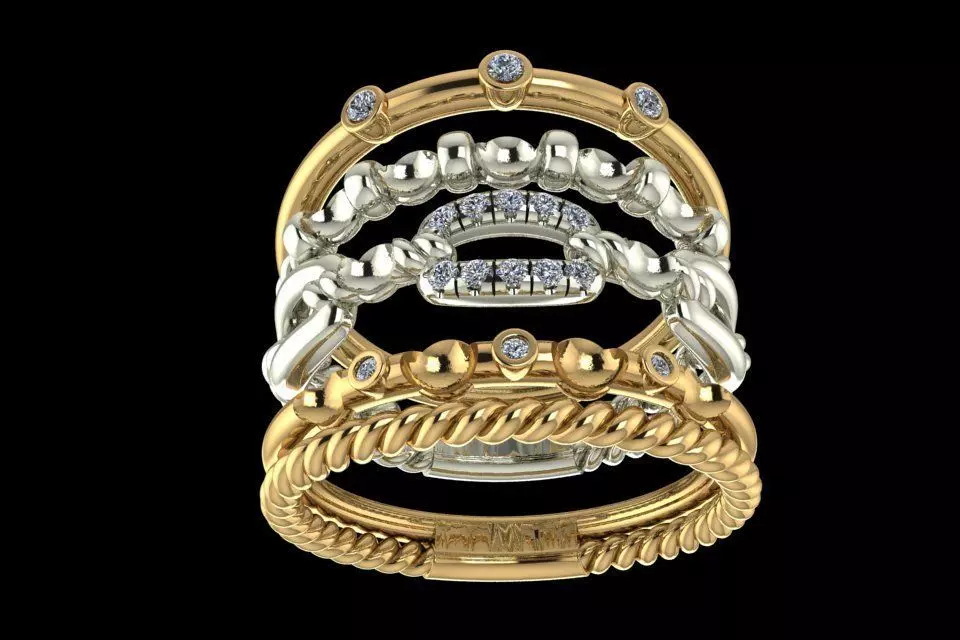 Engagement Ring 3D print model_0