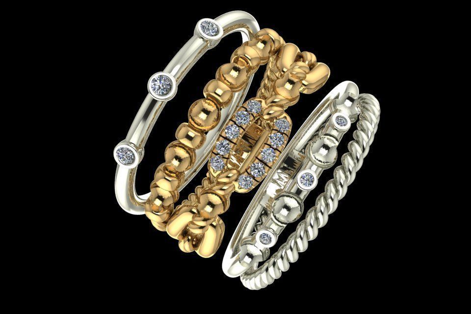 Engagement Ring 3D print model_4