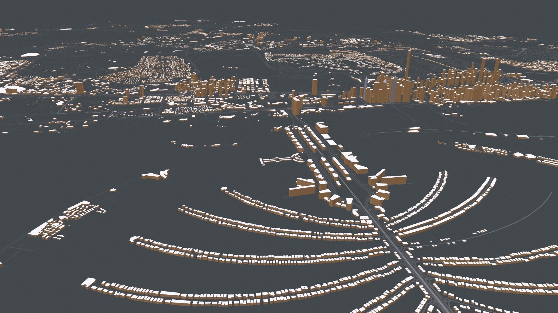 Cityscape Dubai United Arab Emirates 3D model_6