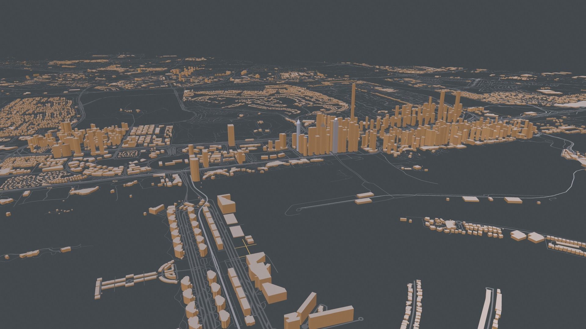 Cityscape Dubai United Arab Emirates 3D model_10