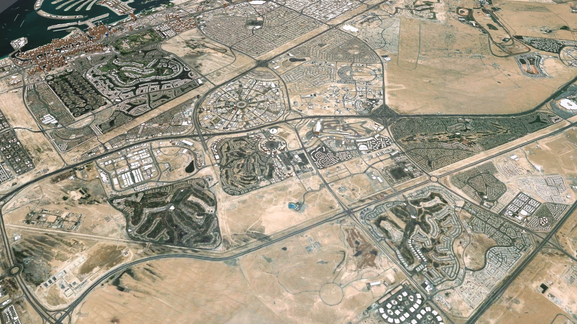 Cityscape Dubai United Arab Emirates 3D model_9