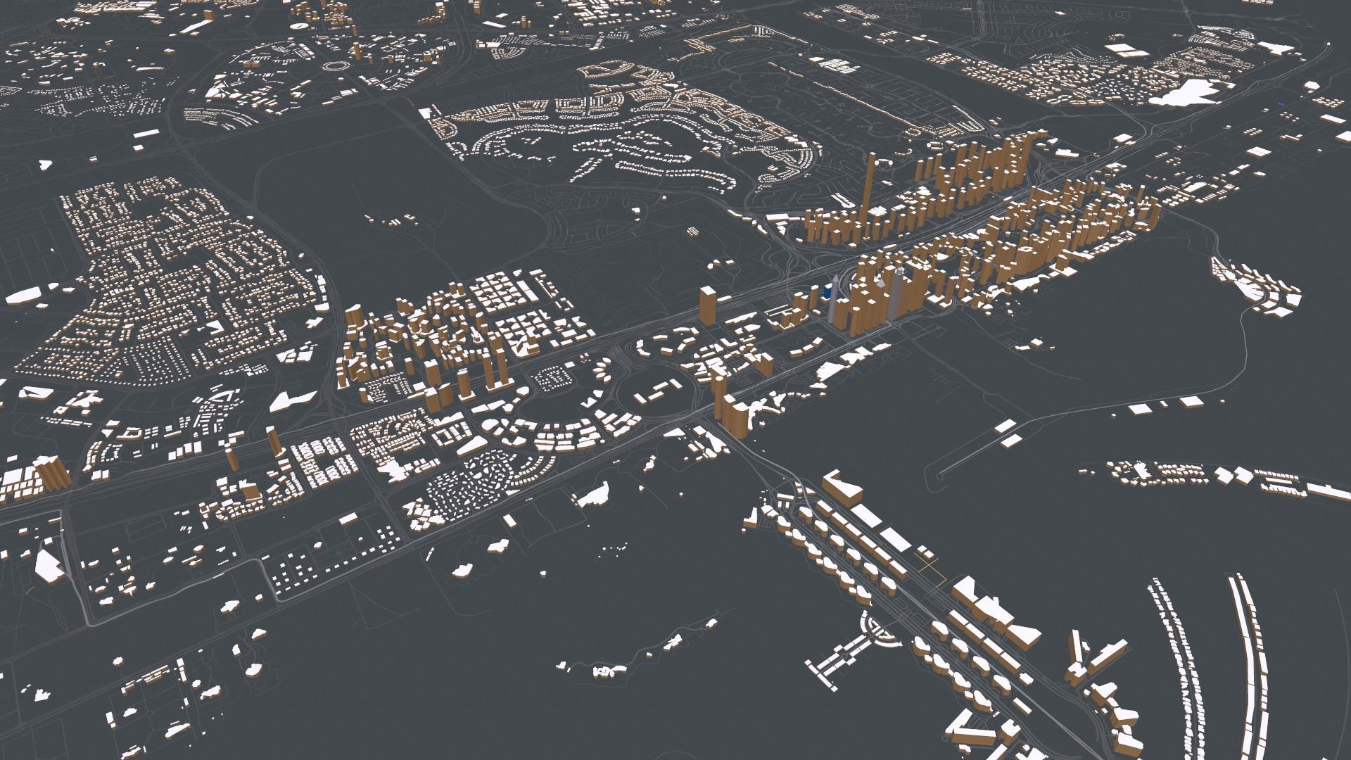 Cityscape Dubai United Arab Emirates 3D model_12