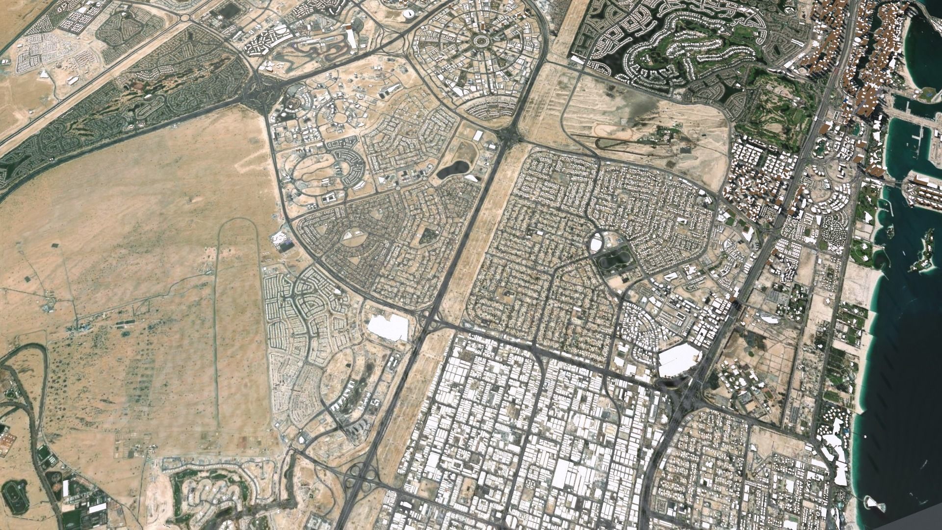 Cityscape Dubai United Arab Emirates 3D model_13