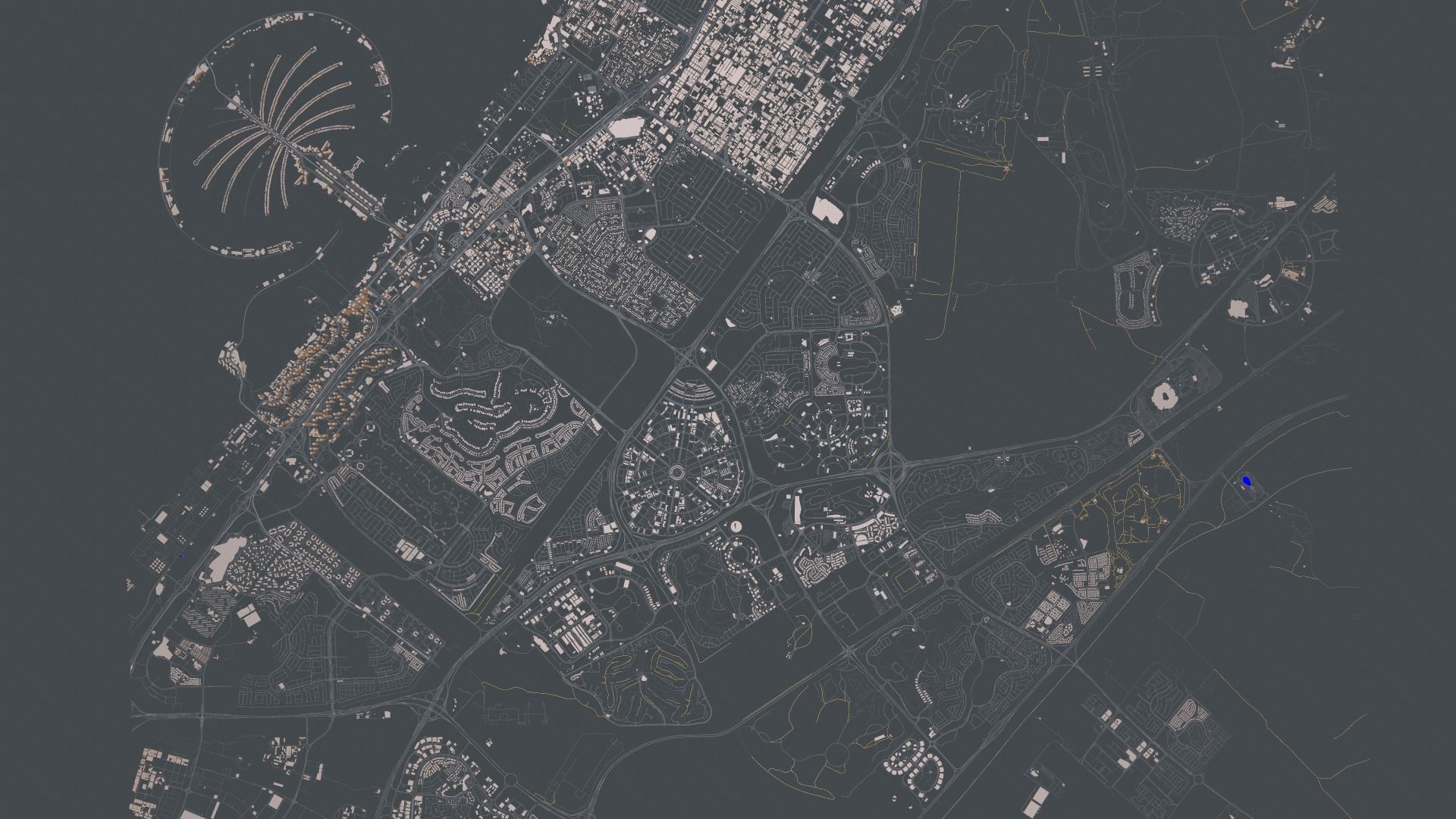 Cityscape Dubai United Arab Emirates 3D model_8