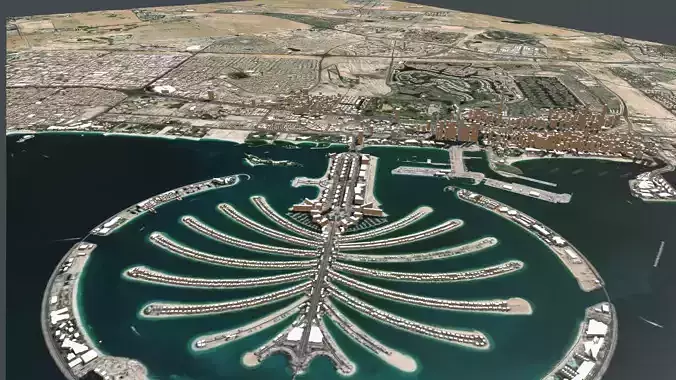 Cityscape Dubai United Arab Emirates 3D model
