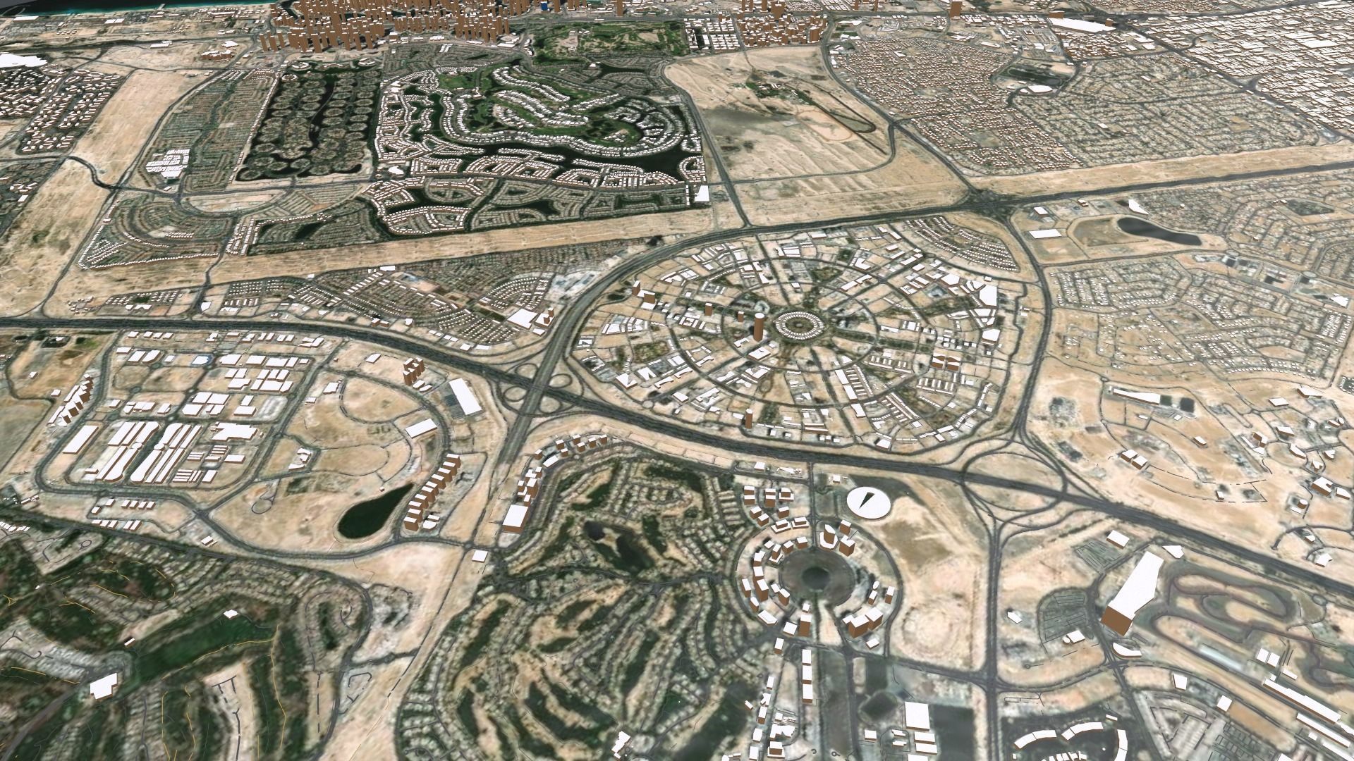 Cityscape Dubai United Arab Emirates 3D model_3