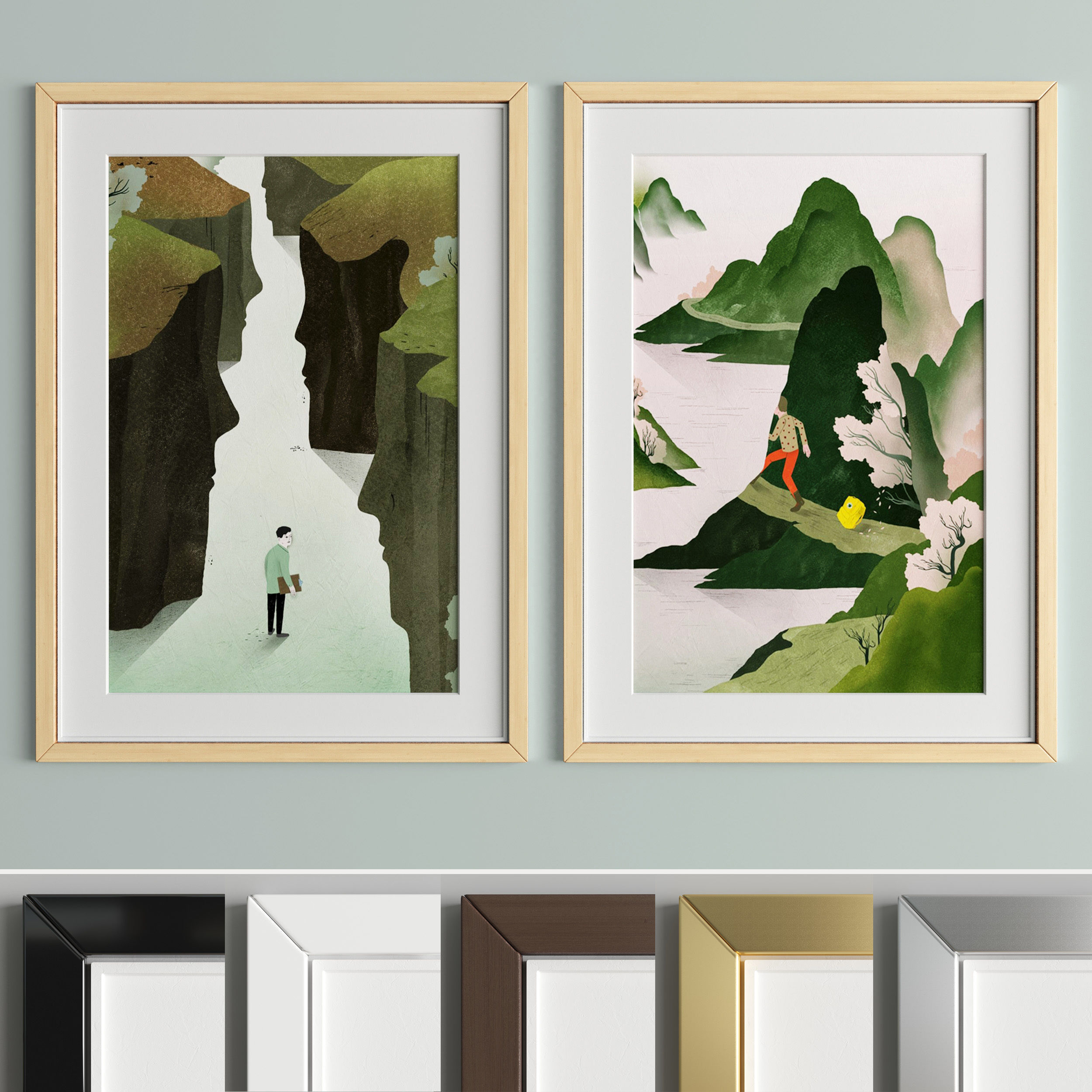Art Frame A53 Low-poly 3D model_3