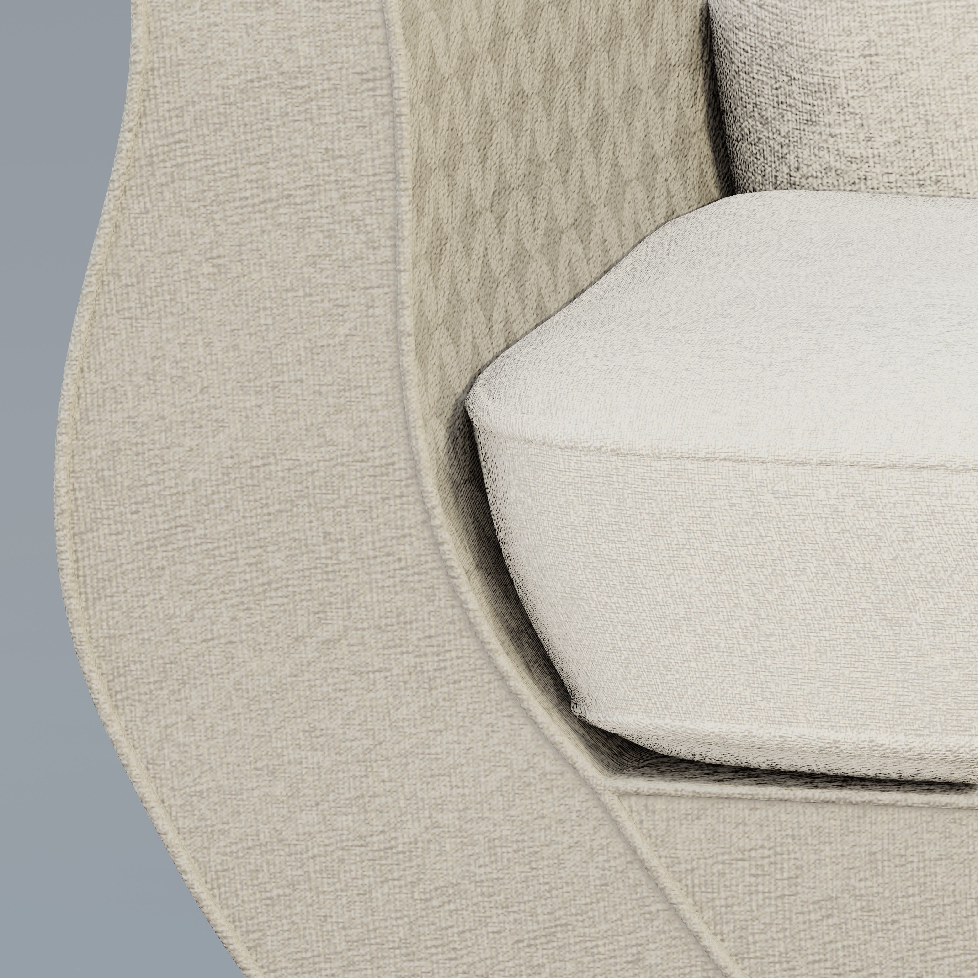 Camelback sofa 3D model_4