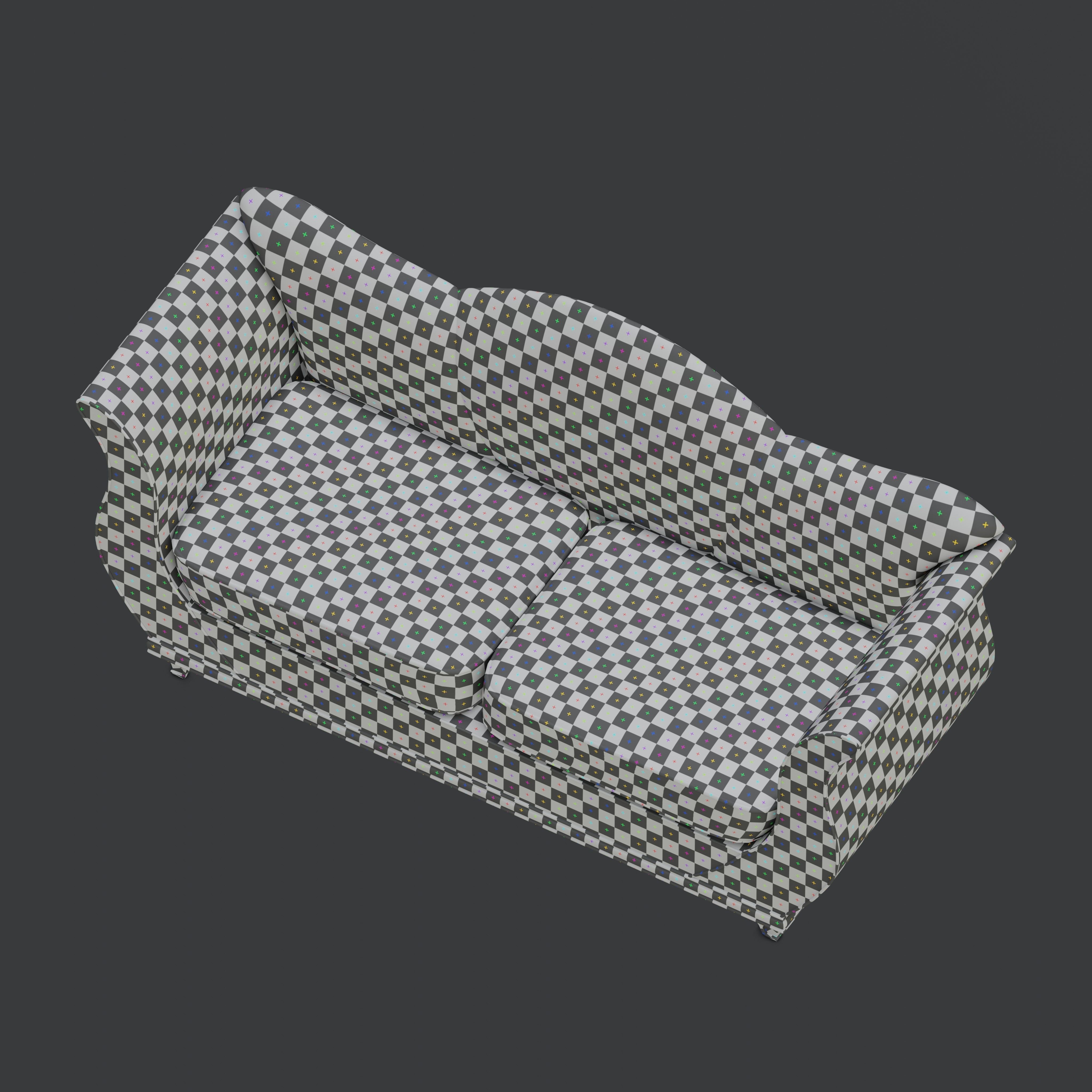 Camelback sofa 3D model_13